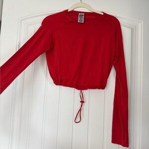 gymshark sweat seamless long sleeve crop top